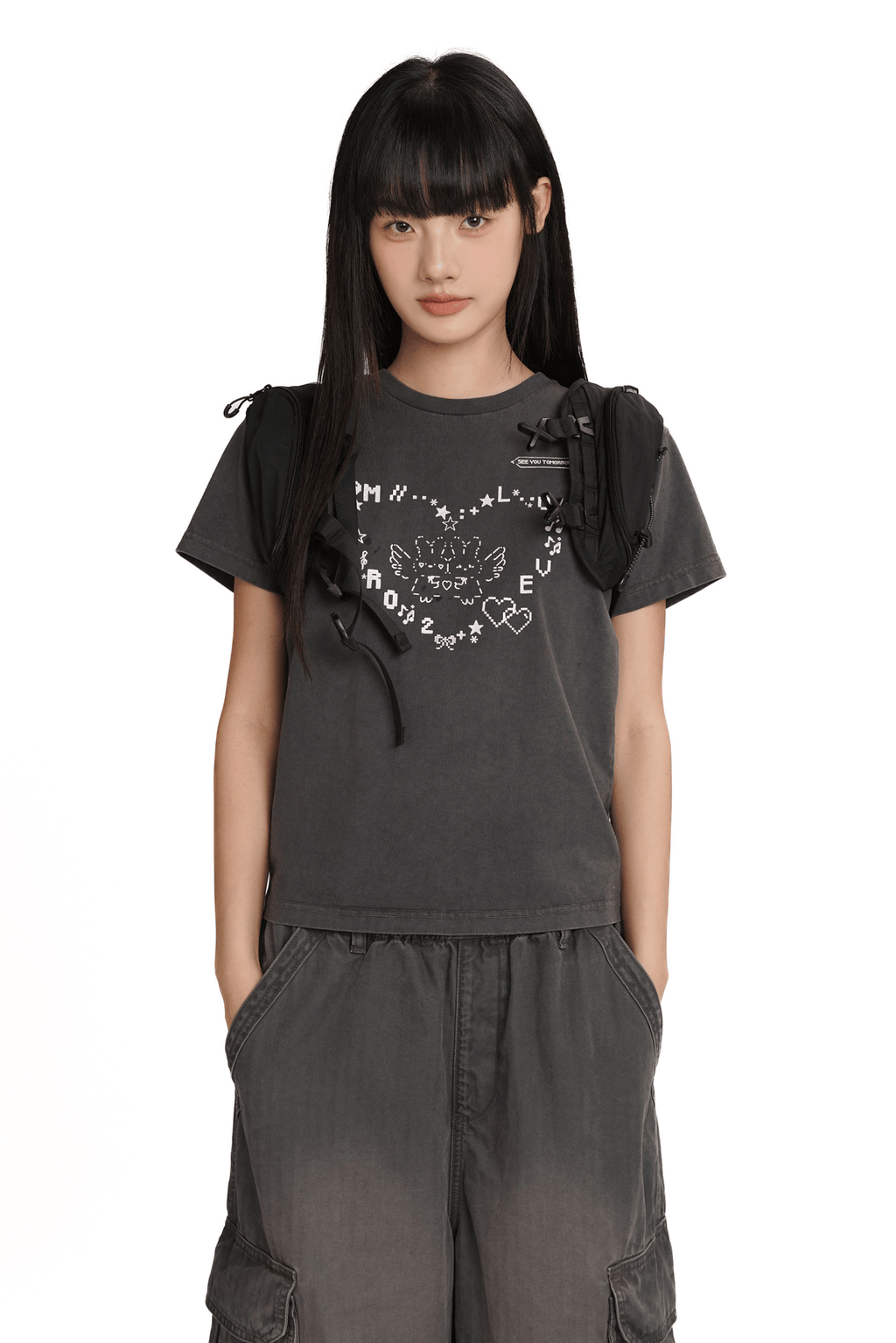 Bunny Emoticon Graphic Tee - COPPING THREADS - MOROMORO