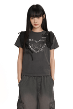 Bunny Emoticon Graphic Tee - COPPING THREADS - MOROMORO