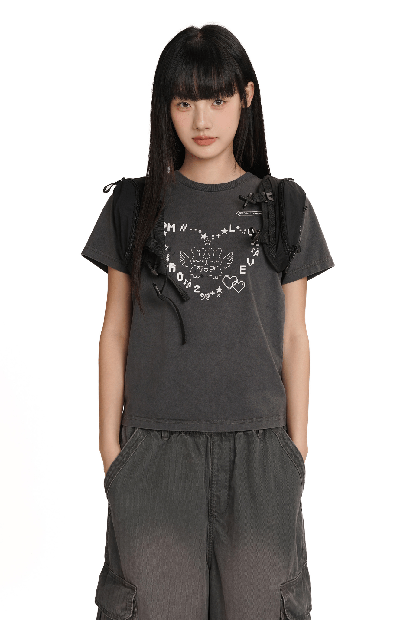 Bunny Emoticon Graphic Tee - COPPING THREADS - MOROMORO