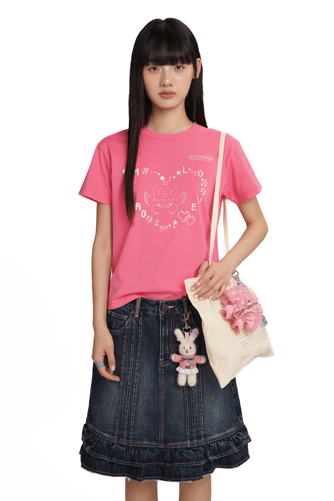 Bunny Emoticon Graphic Tee - COPPING THREADS - MOROMORO Main image