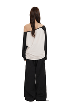 Bunny Emoticon Off - Shoulder Linen Tee - COPPING THREADS - MOROMORO