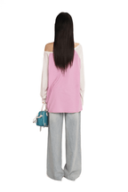 Bunny Emoticon Off - Shoulder Linen Tee - COPPING THREADS - MOROMORO