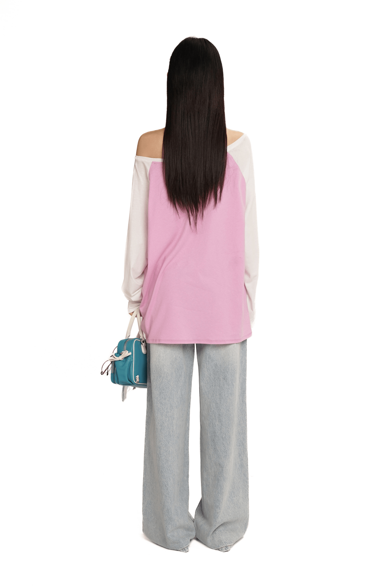 Bunny Emoticon Off - Shoulder Linen Tee - COPPING THREADS - MOROMORO