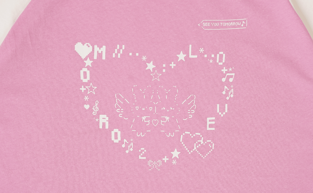 Bunny Emoticon Off - Shoulder Linen Tee - COPPING THREADS - MOROMORO