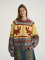 Bunny Jacquard Knit Cardigan Fair Isle Sweater - COPPING THREADS - CT Select