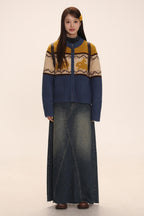 Bunny Jacquard Knit Cardigan Jumper - COPPING THREADS - MOROMORO