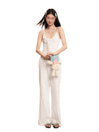Bunny Print Ribbed Texture Lounge Pants - COPPING THREADS - MOROMORO