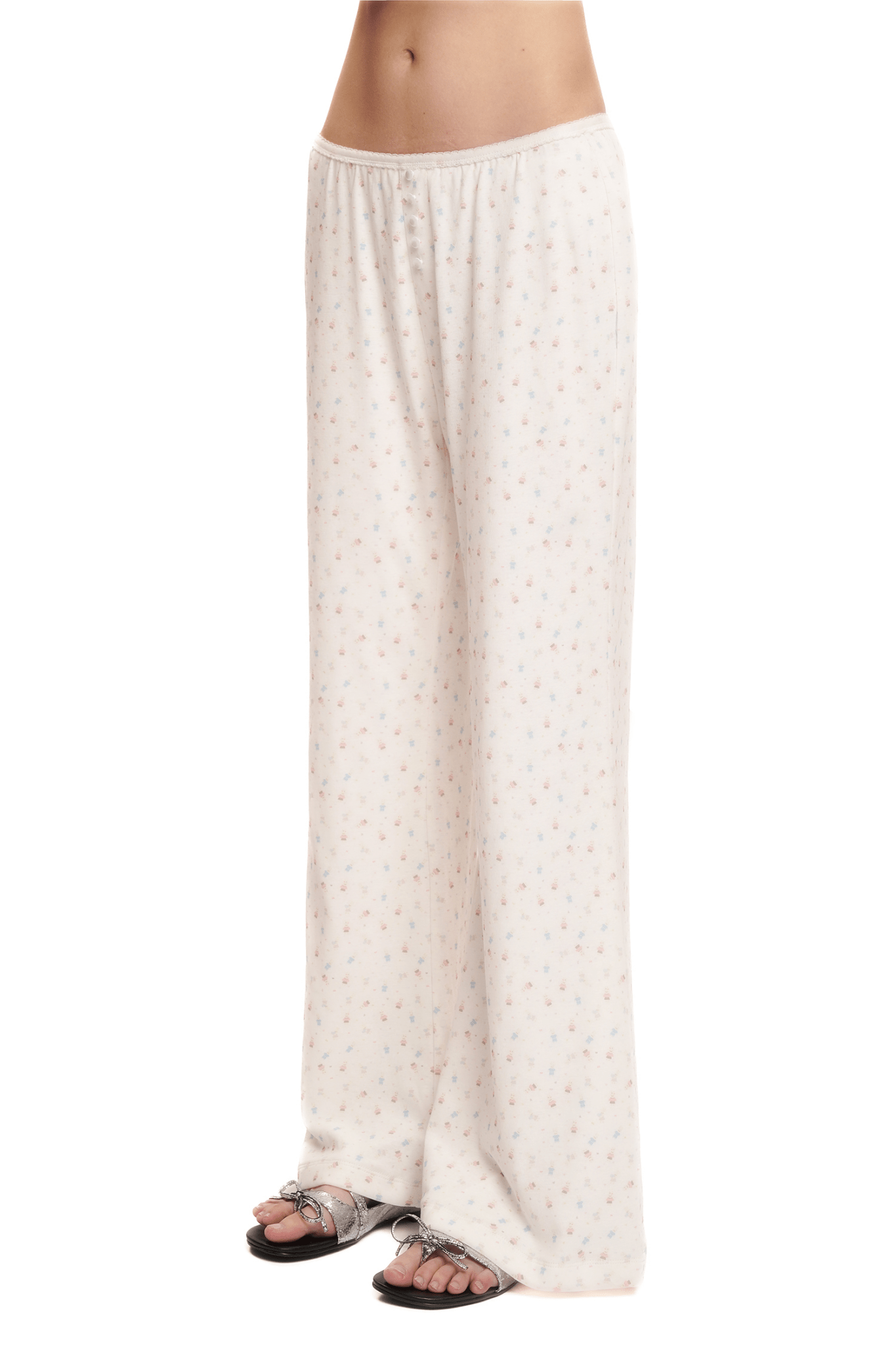 Bunny Print Ribbed Texture Lounge Pants - COPPING THREADS - MOROMORO