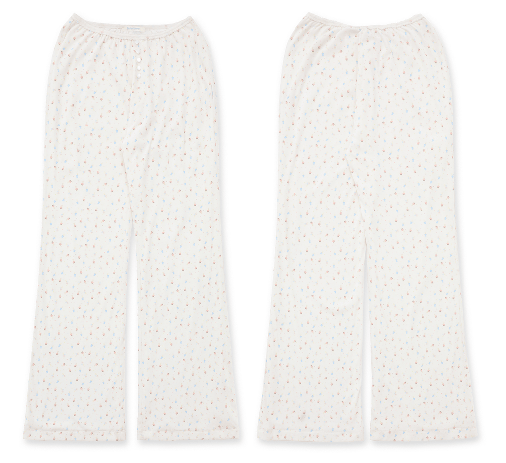 Bunny Print Ribbed Texture Lounge Pants - COPPING THREADS - MOROMORO