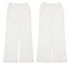 Bunny Print Ribbed Texture Lounge Pants - COPPING THREADS - MOROMORO