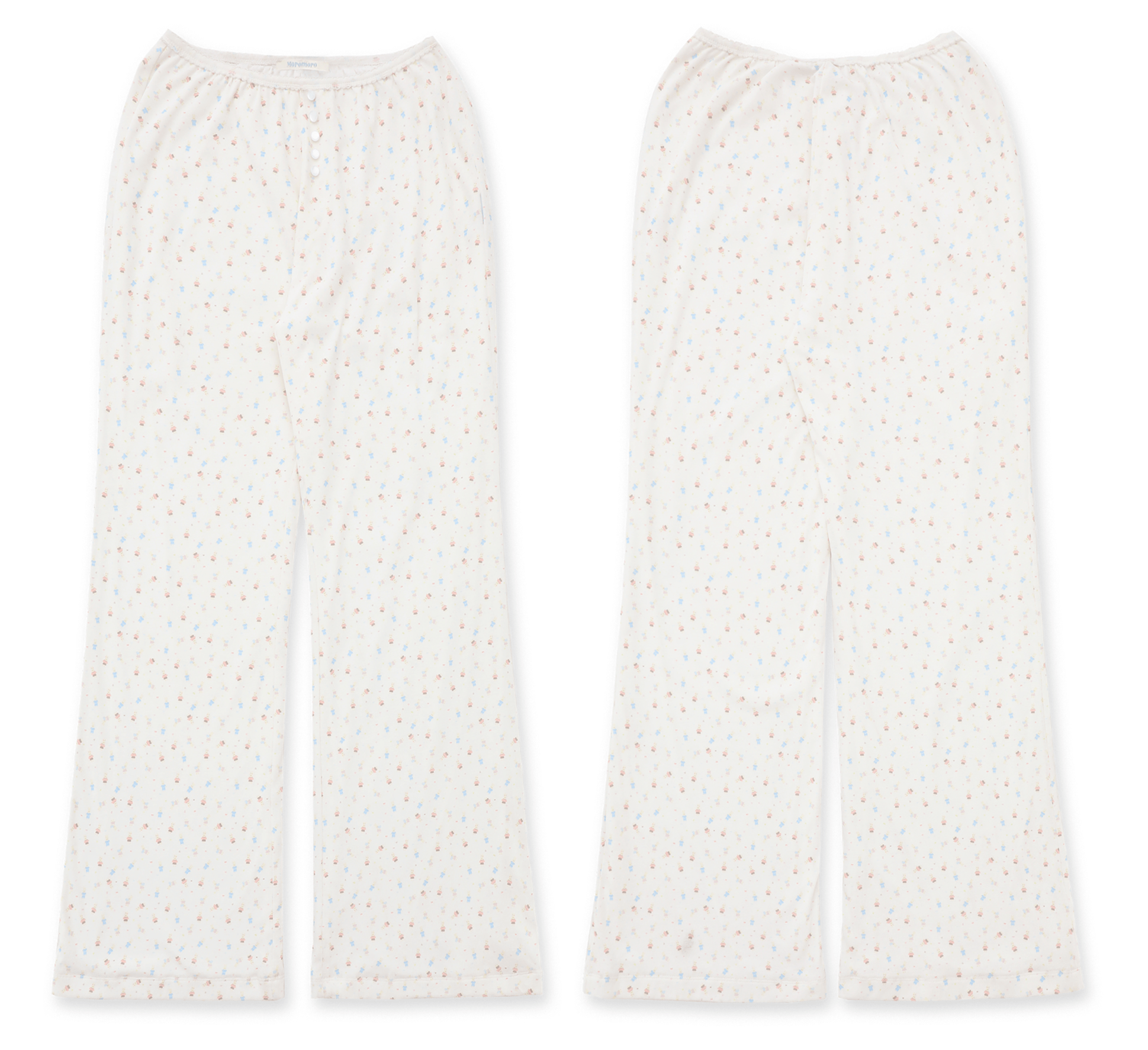 Bunny Print Ribbed Texture Lounge Pants - COPPING THREADS - MOROMORO