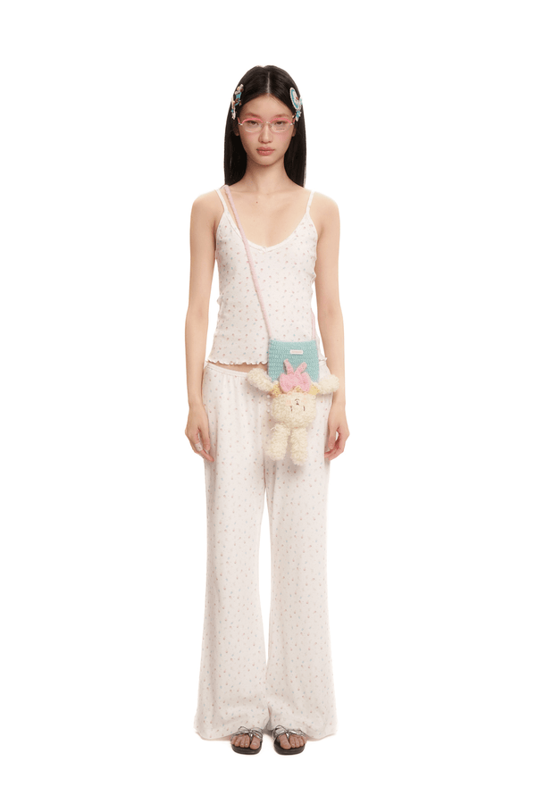 Bunny Print Ribbed Texture Lounge Pants - COPPING THREADS - MOROMORO