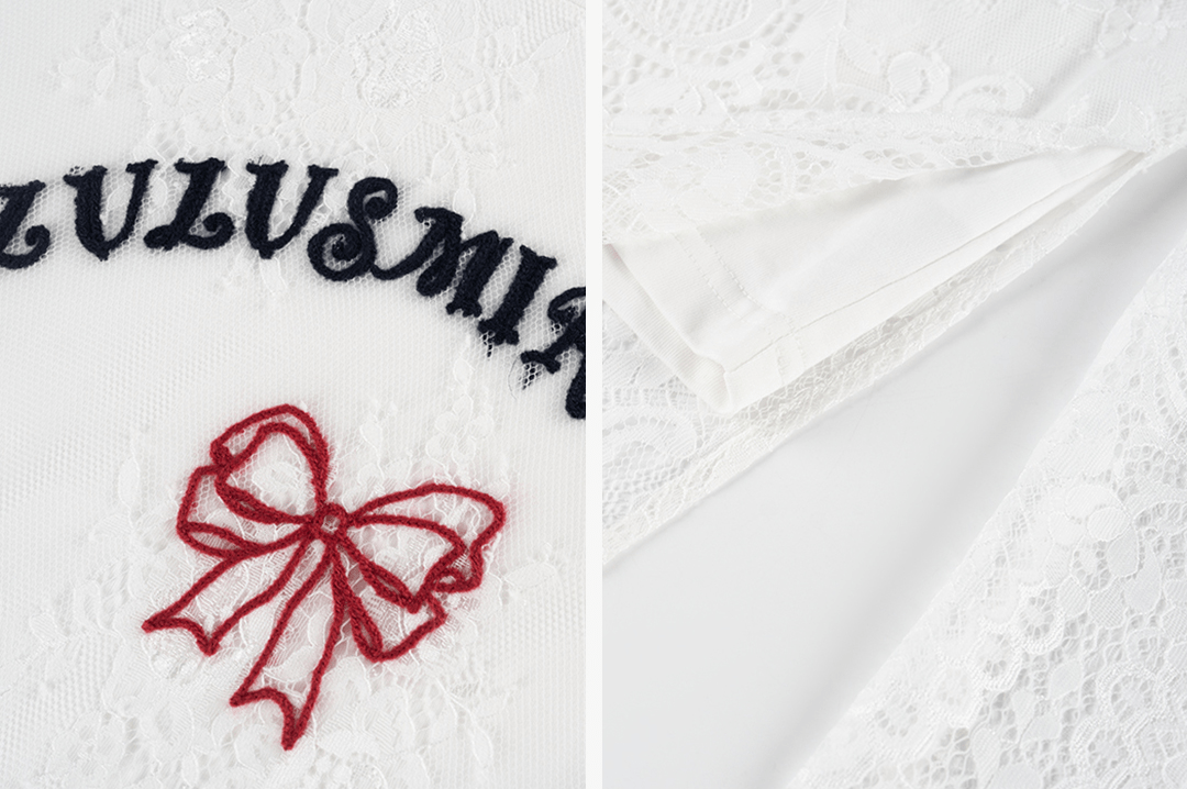 Butterfly Effect Lace Layered T-Shirt & Ruffle Skirt Set - COPPING THREADS - LulusMiracle