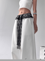 Butterfly Embroidered Lace - Trim Wide Leg Pants - COPPING THREADS - CT Select
