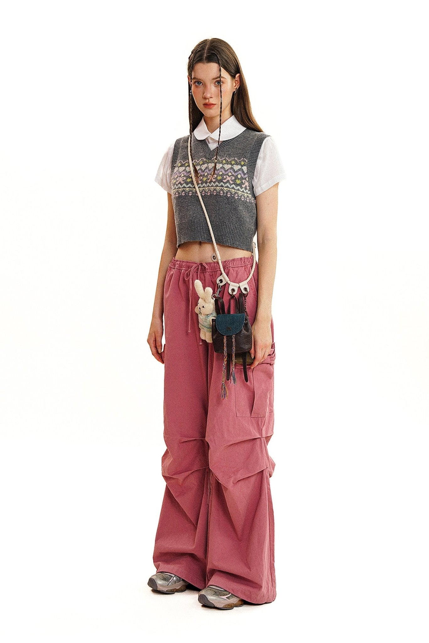 Butterfly Pattern V - Neck Knit Vest - COPPING THREADS - MOROMORO