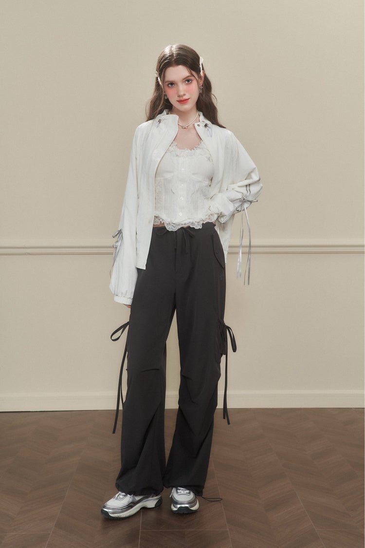 Butterfly Tie Pleated Quick - Dry Trousers - COPPING THREADS - AYF
