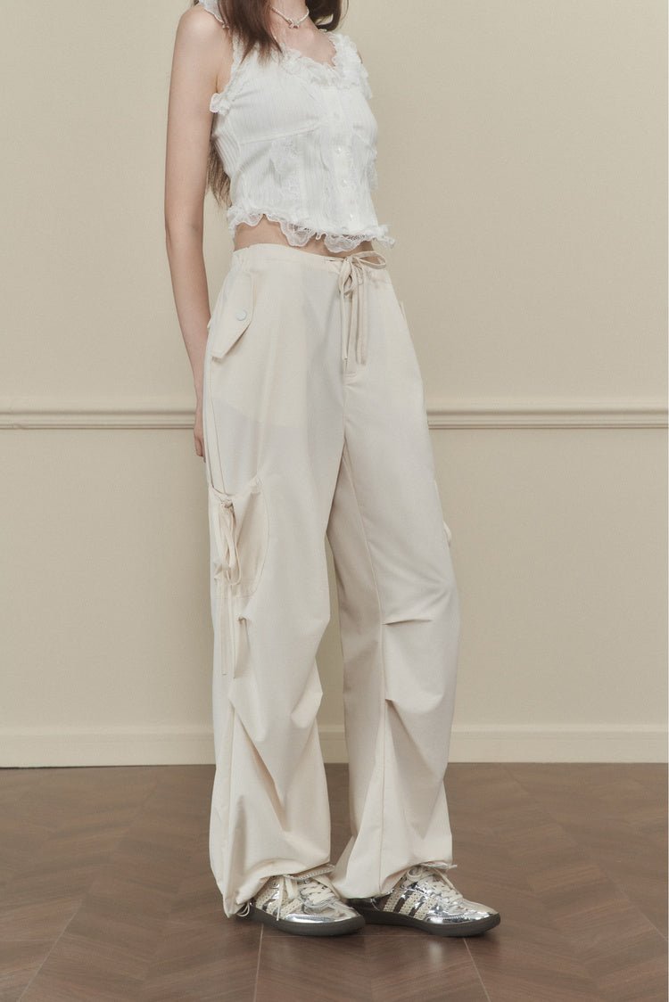 Butterfly Tie Pleated Quick - Dry Trousers - COPPING THREADS - AYF