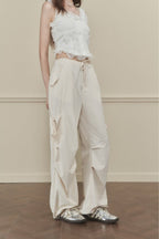 Butterfly Tie Pleated Quick - Dry Trousers - COPPING THREADS - AYF