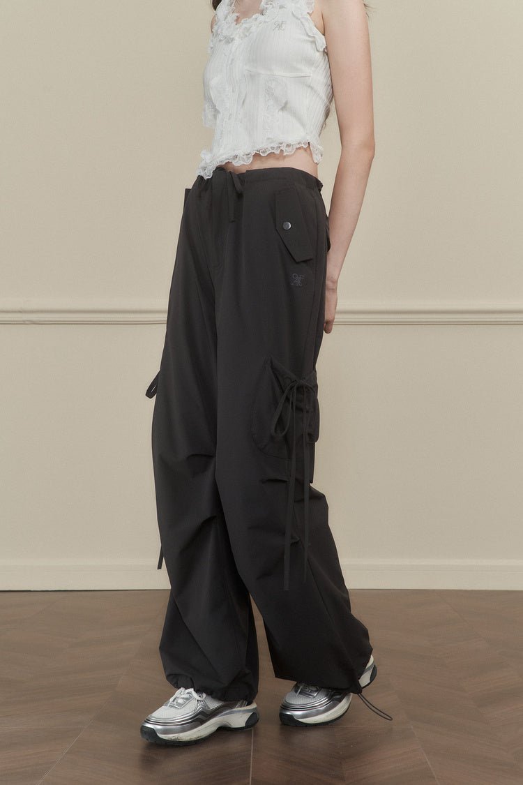 Butterfly Tie Pleated Quick - Dry Trousers - COPPING THREADS - AYF