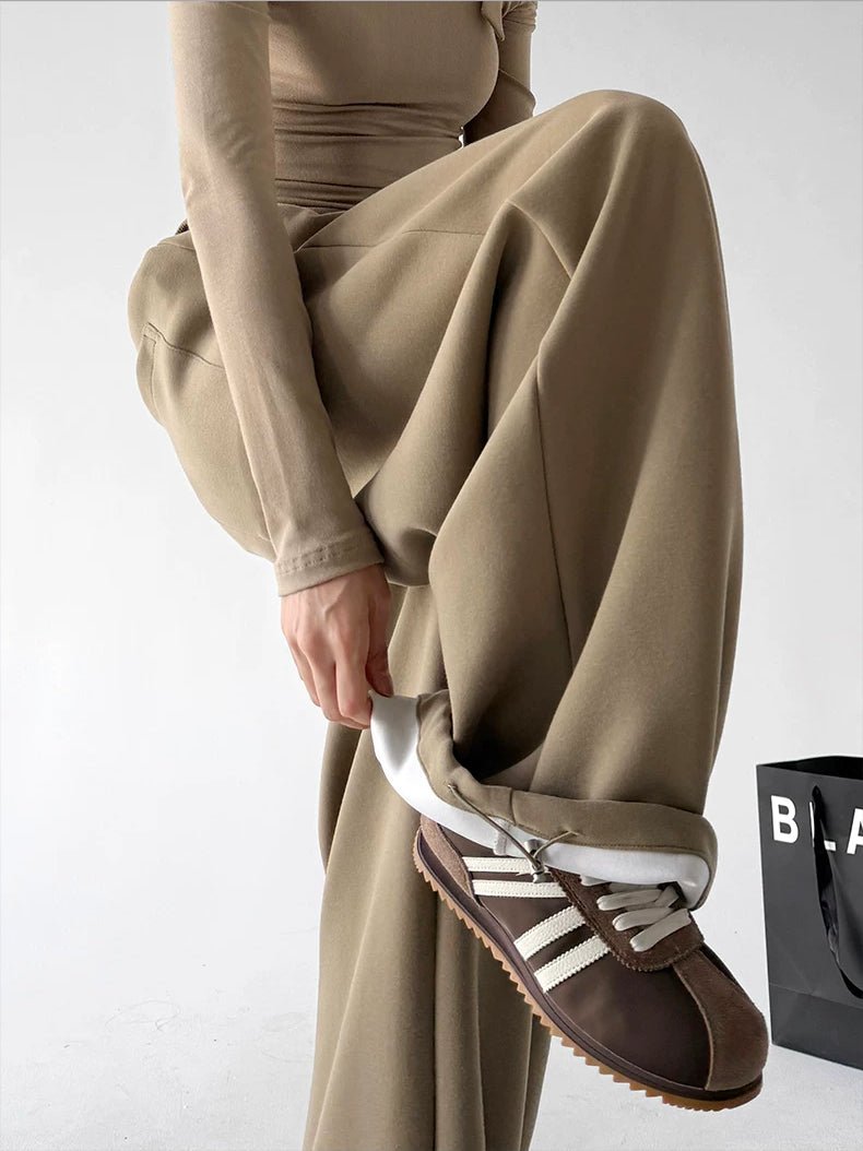 Button-Front Wide-Leg Sweatpants - COPPING THREADS - CT ORIGINALS