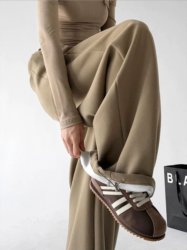 Button-Front Wide-Leg Sweatpants - COPPING THREADS - CT ORIGINALS