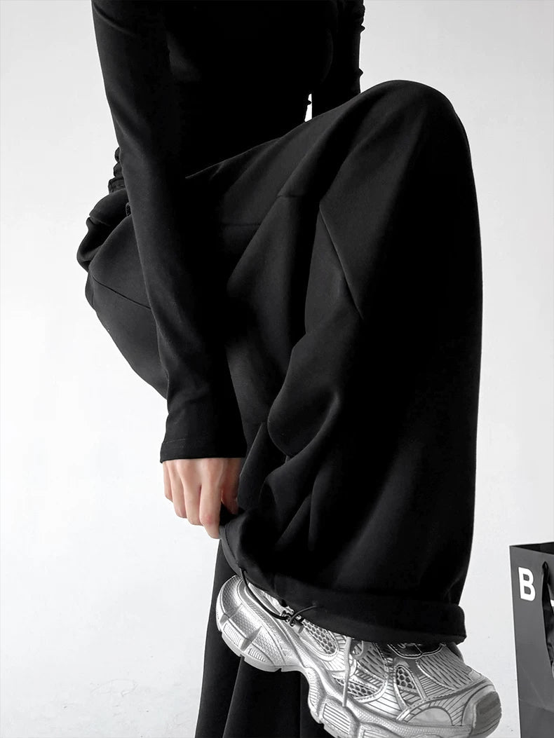 Button-Front Wide-Leg Sweatpants - COPPING THREADS - CT ORIGINALS
