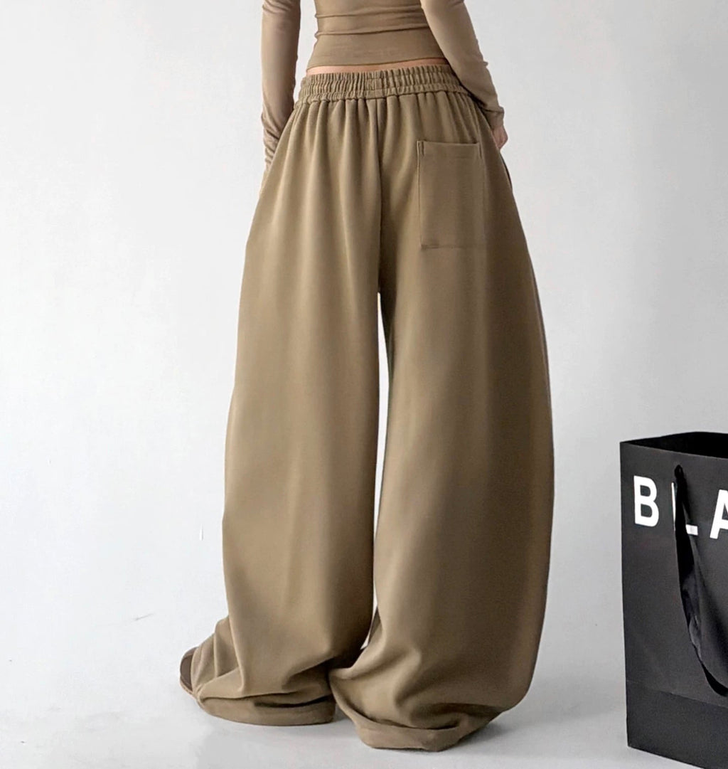 Button-Front Wide-Leg Sweatpants - COPPING THREADS - CT ORIGINALS