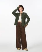 Button - Up Cable Knit Cardigan - COPPING THREADS - CT Select