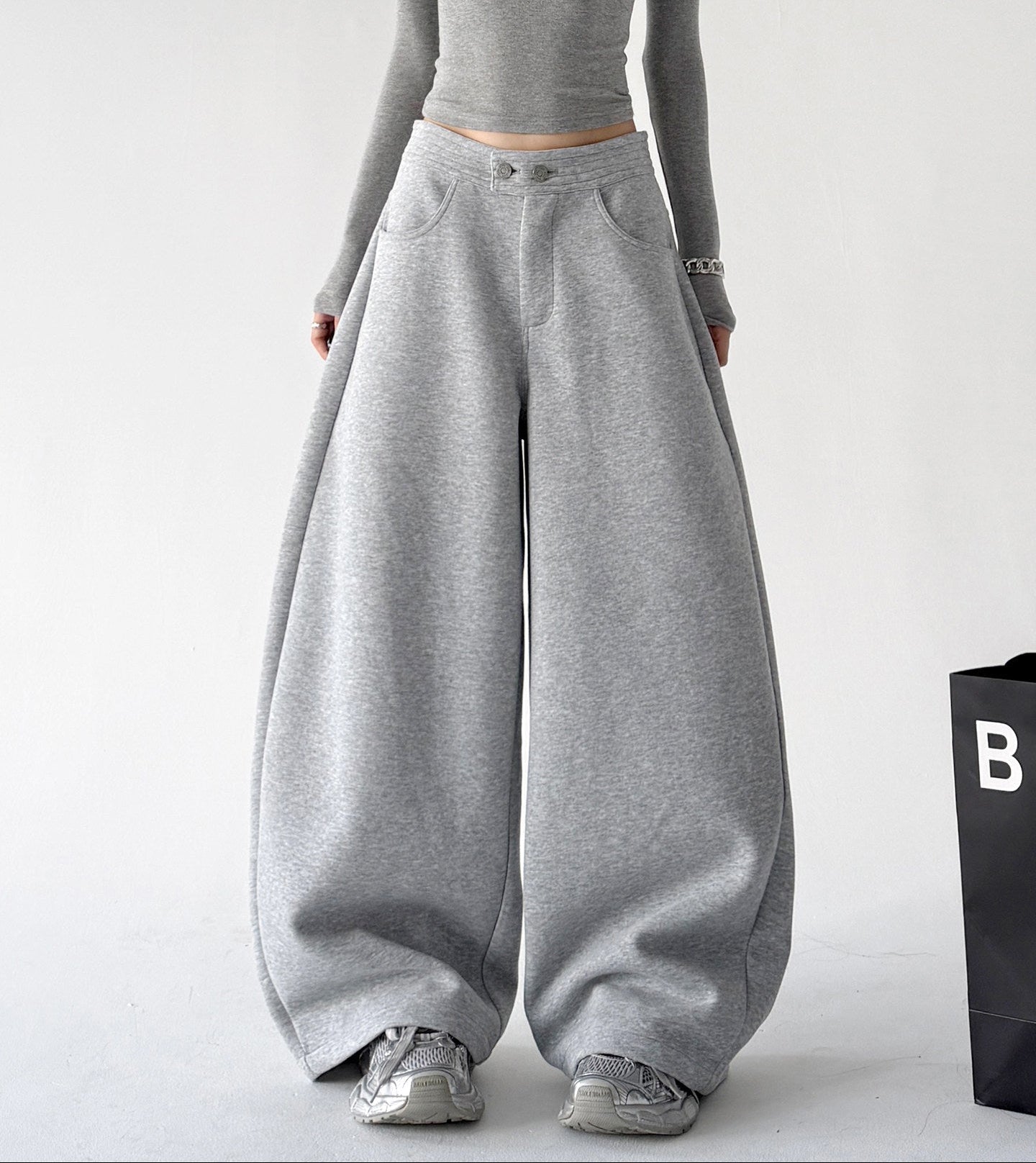 Button-Waist Balloon Sweatpants - CT225 - COPPING THREADS - CT ORIGINALS