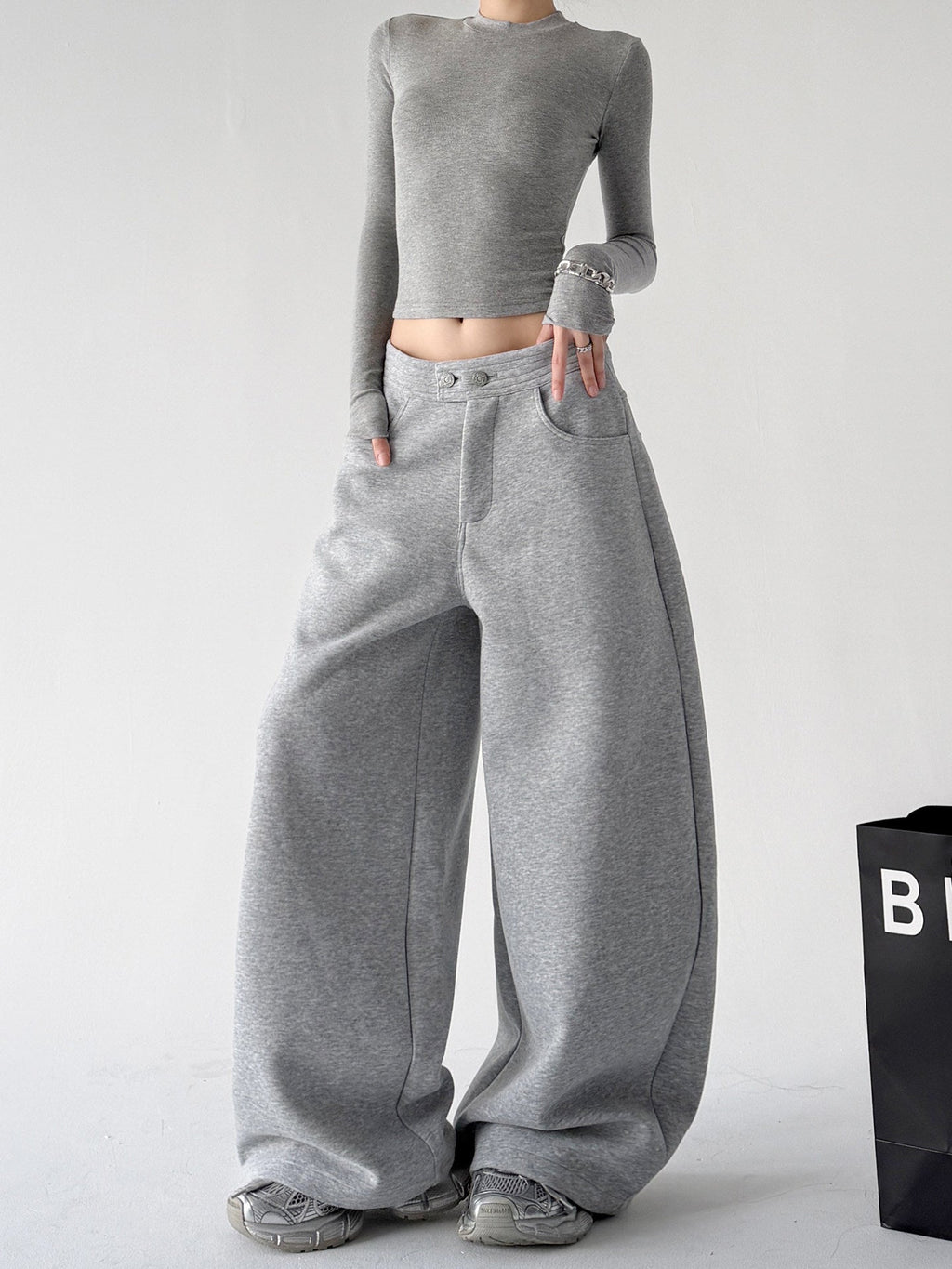 Button-Waist Balloon Sweatpants - CT225 - COPPING THREADS - CT ORIGINALS