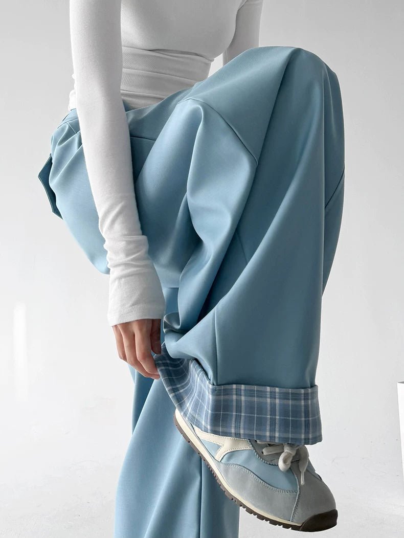 Button-Waist Wide-Leg Pants - COPPING THREADS - CT ORIGINALS