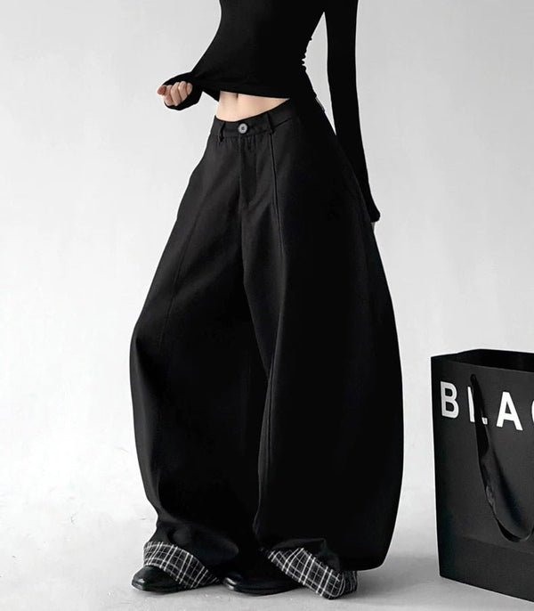 Button-Waist Wide-Leg Pants - COPPING THREADS - CT ORIGINALS