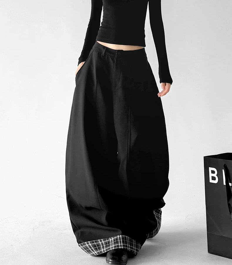 Button-Waist Wide-Leg Pants - COPPING THREADS - CT ORIGINALS
