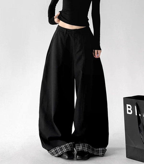 Button-Waist Wide-Leg Pants - COPPING THREADS - CT ORIGINALS