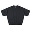 Lightweight Drop-Shoulder Tee, black front view.