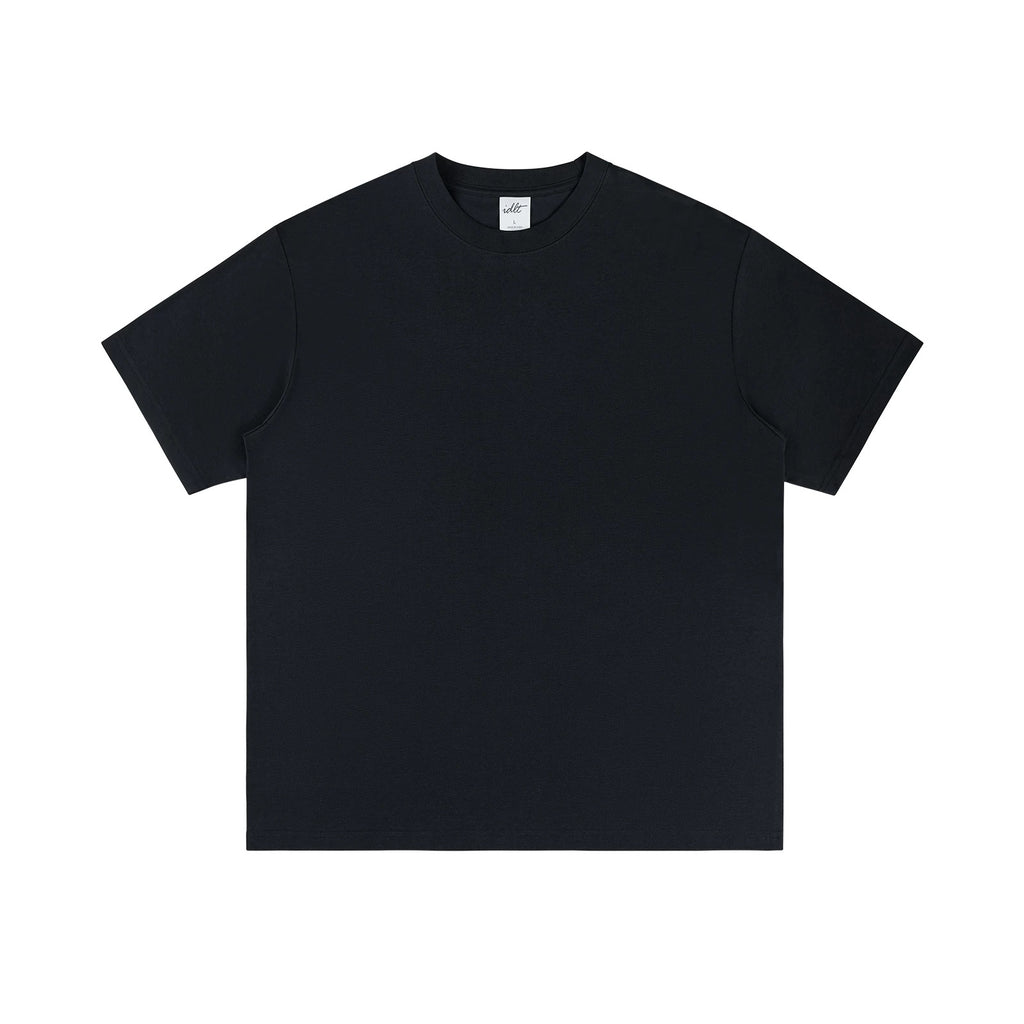 IDLT T-shirt, black front.