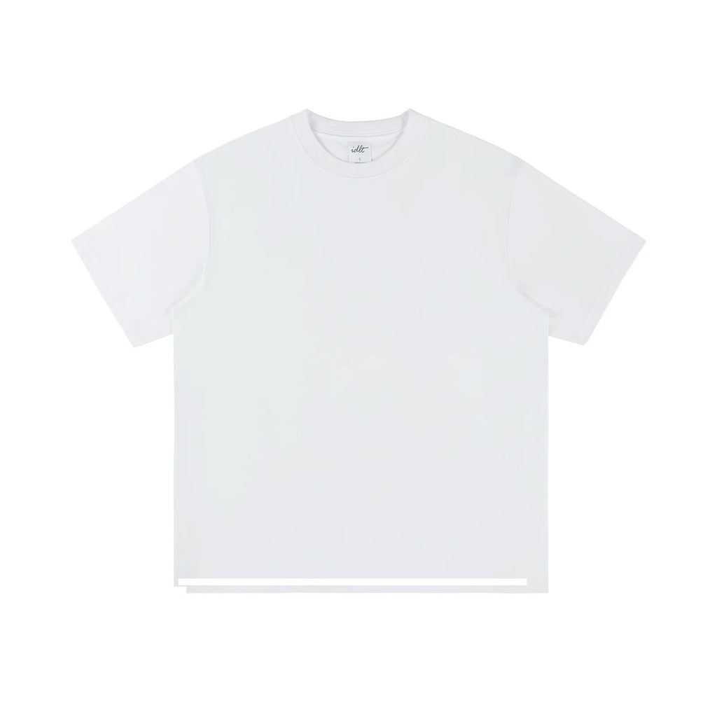 IDLT T-shirt, white front.