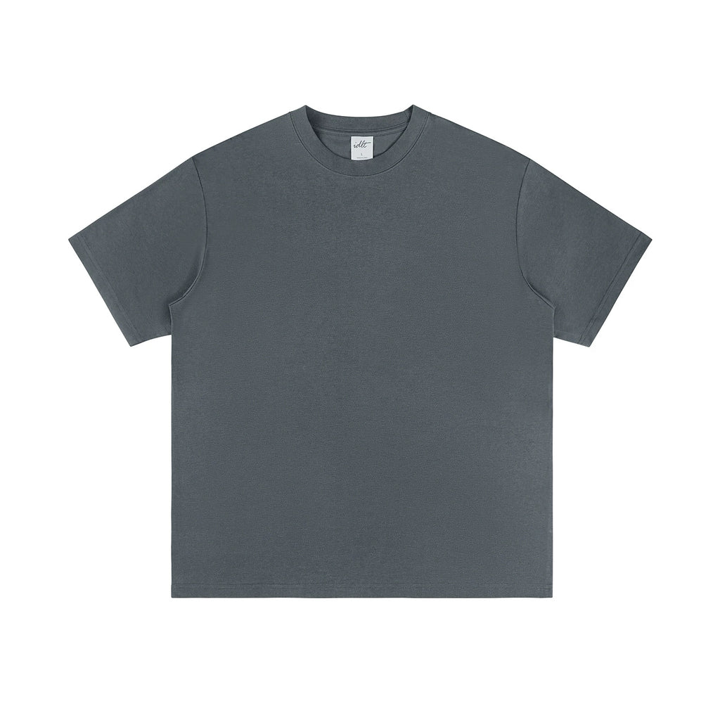 IDLT T-shirt, dark gray front.