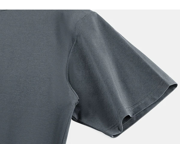 IDLT T-shirt, dark gray sleeve.