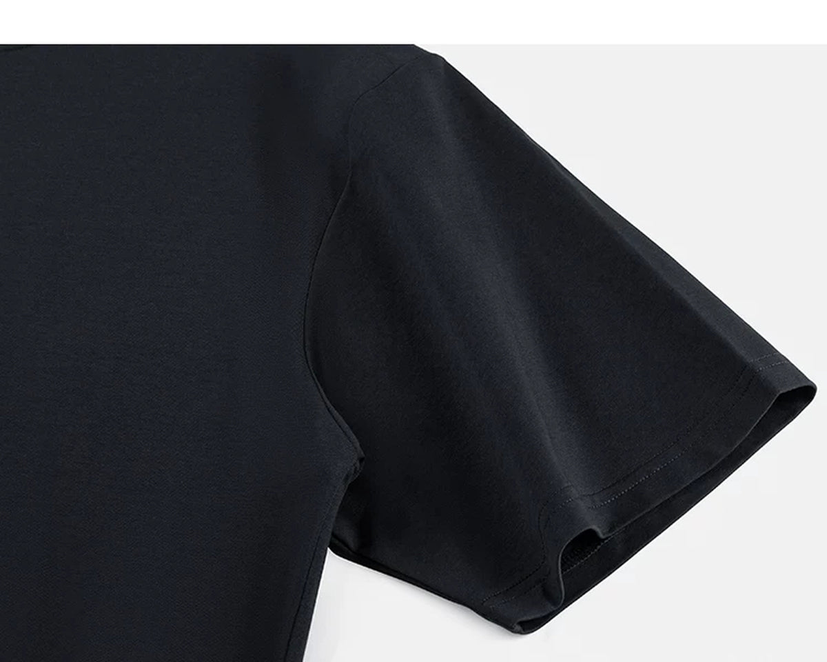 IDLT T-shirt, black sleeve.