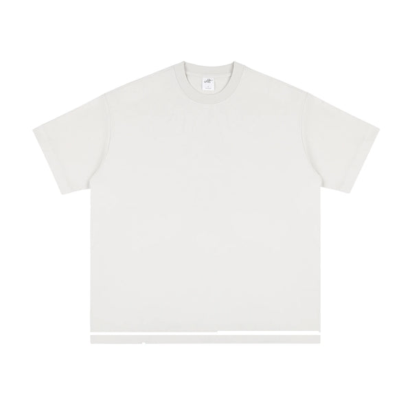 IDLT T-shirt, cream front.