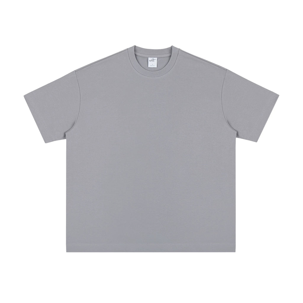 IDLT T-shirt, gray front.