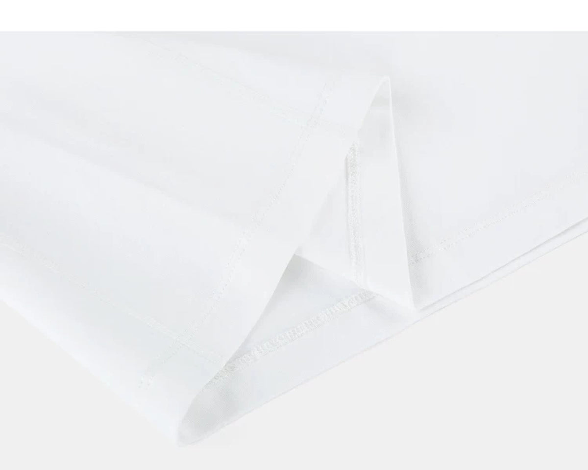 IDLT long sleeve T-shirt, white folded hem.