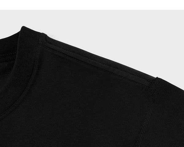 IDLT long sleeve T-shirt, black shoulder seam.