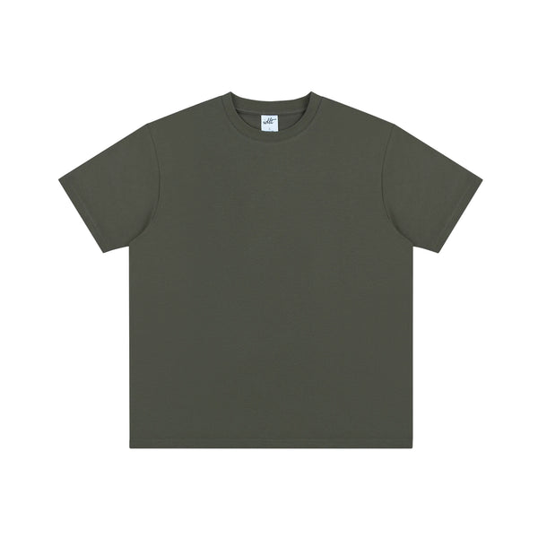 IDLT T-shirt, olive front.