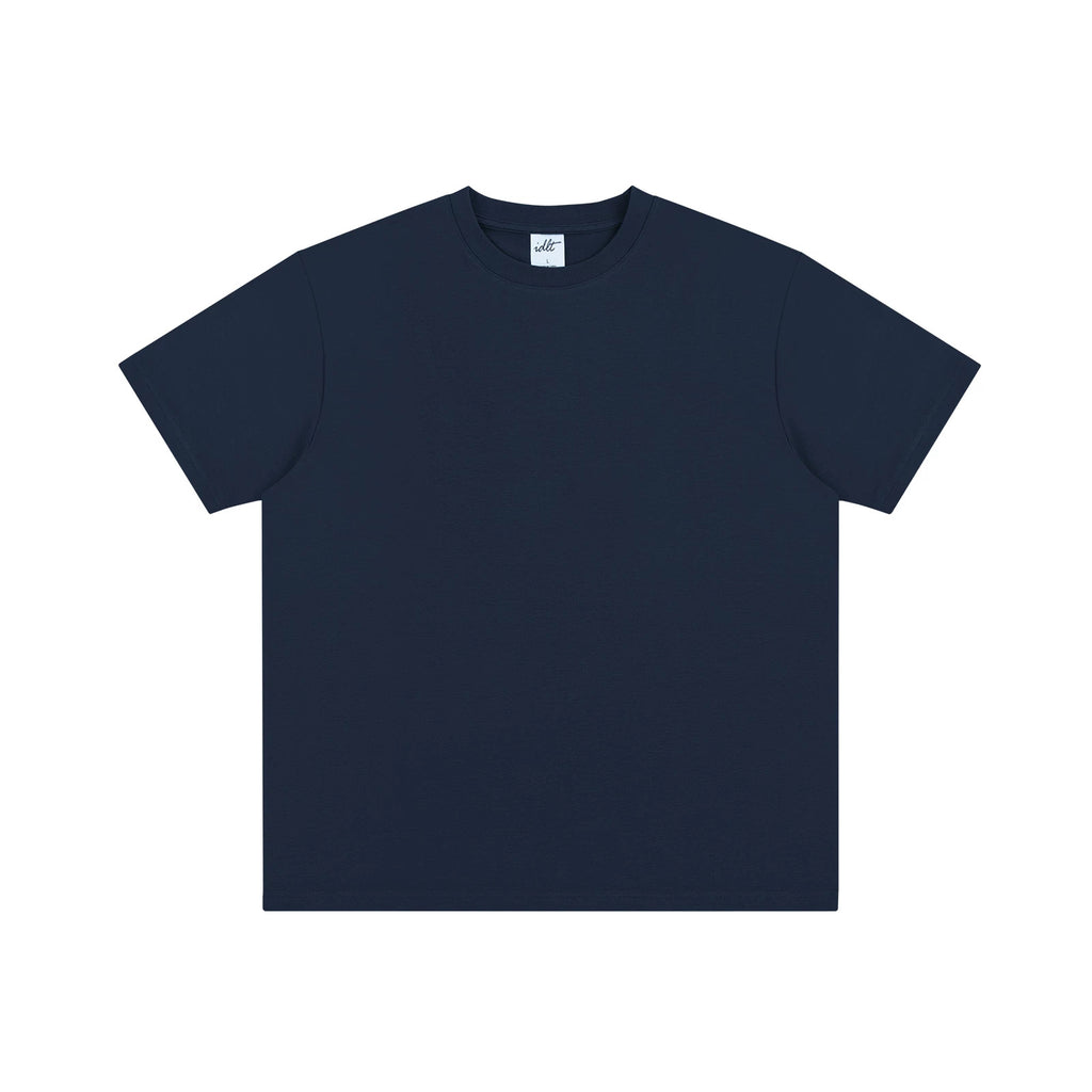 IDLT T-shirt, navy front.