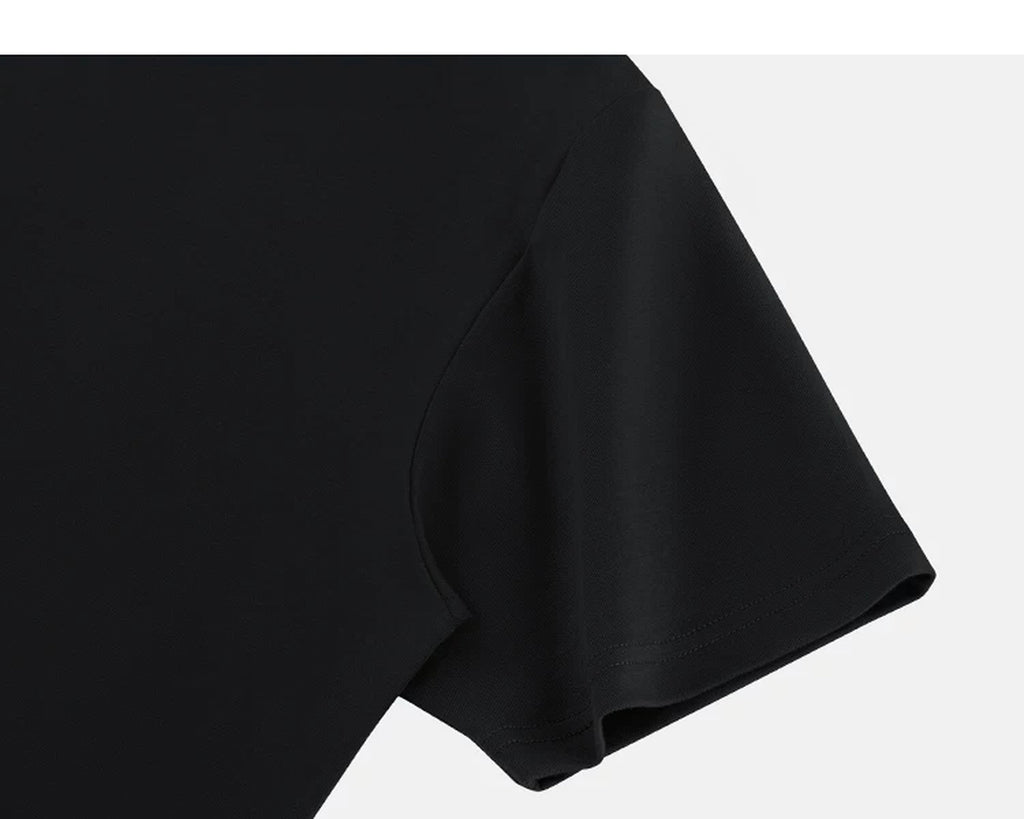 IDLT T-shirt, black sleeve.