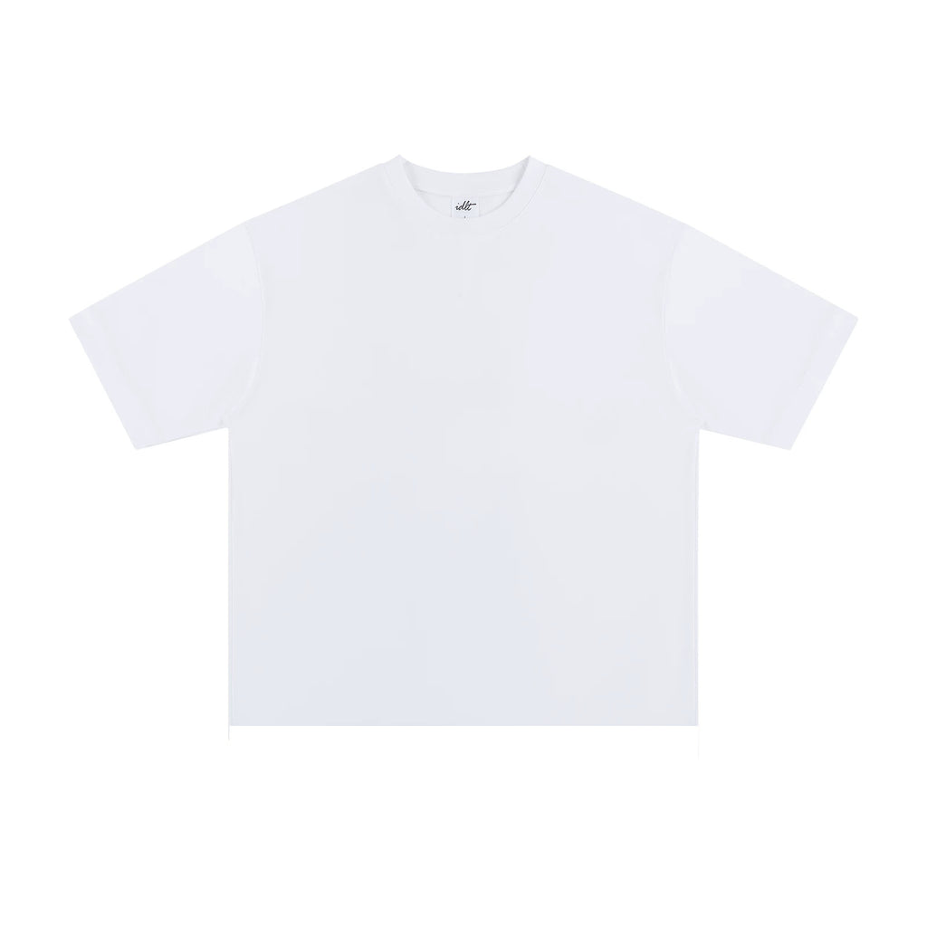 IDLT T-shirt, white front.