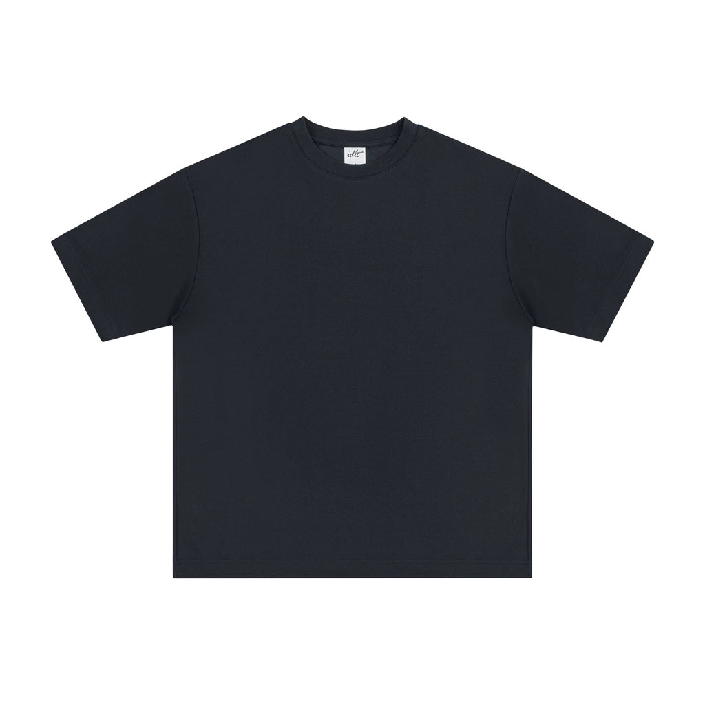 IDLT T-shirt, black front.