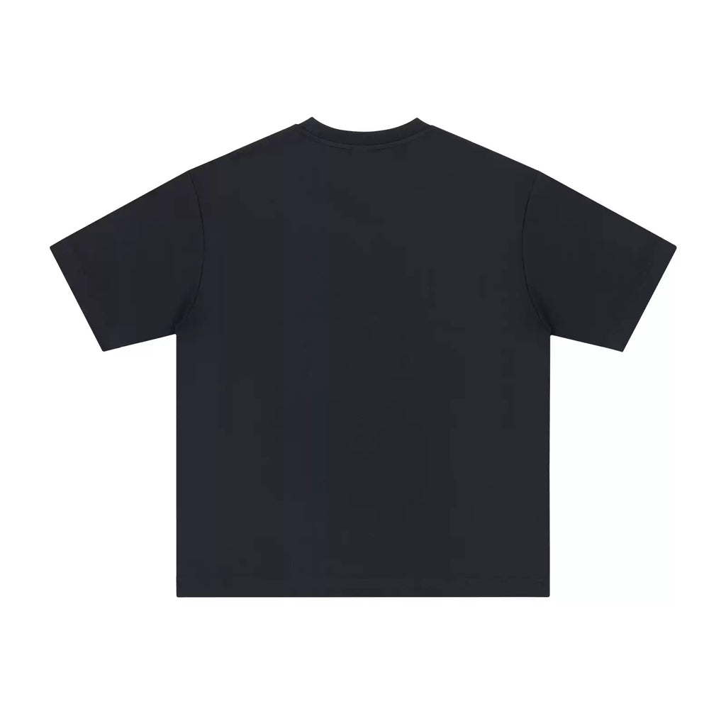 IDLT T-shirt, black back.